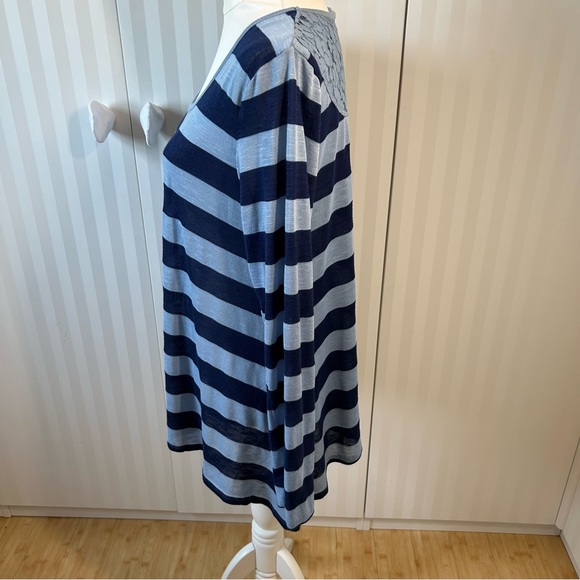 Motherhood Oh Baby blue gray striped long sleeve light sweater maternity Sz XL - Picture 3 of 9